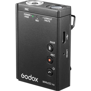 Godox WMicS2 Kit 1, Sistem microfon wireless 2.4 GHz
