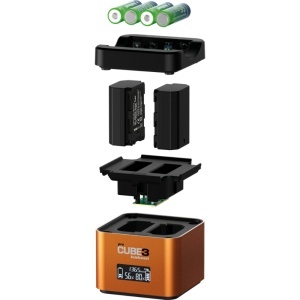 Hahnel ProCUBE 3, Incarcator dublu Sony NP-BX1, NP-FW50 si NP-FZ100