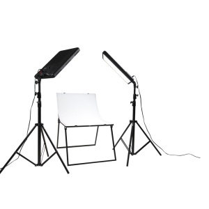 Kit 2 Panouri LED Nanlite 12-2008 2KIT Compac 100 Daylight, 5600K + Accesori