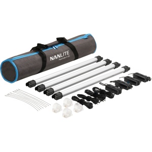 Kit 4 lampi LED Nanlite Pavotube II 15C RGB, 77cm, 15-2025-4KIT