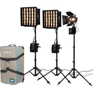 Kit Nanlite 3 Lampi LED: 2x PavoSlim 60B + Forza 60B II, 01-006 FORZA 60BII-3