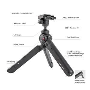 PGYTECH MANTISPOD 2.0ï¼Classic Blackï¼