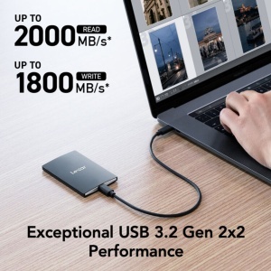 Lexar SL500 2TB, SSD portabil ultra-rapid, R2000/W1800 MB/s, IP54