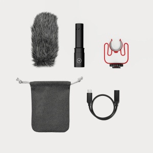 Moment 107-148, Microfon Shotgun on-camera cu USB-C, Cold Shoe