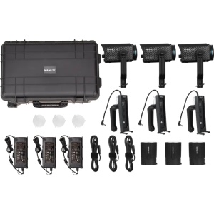 Nanlite Forza 60C Kit 3 Lămpi LED RGBLAC, cu troler, 12-2041 3KIT-BA-PT