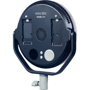 Nanlite Miro 60c Midnight Blue, Panou LED RGB rotund, 9, 8382 Lux, 2700-7500K