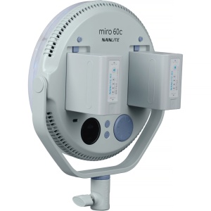 Nanlite Miro 60c Mint Blue, Panou LED RGB rotund, 9, 8382 Lux, 2700-7500K