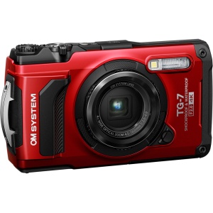 OM SYSTEM Tough TG-7, Camera foto compacta, 12MP, outdoor, Rosu