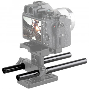 SmallRig 1051, Tija Aluminiu 20cm, 15mm M12, set 2 buc 