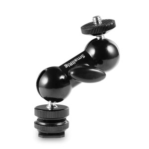 SmallRig 1135 Cap Dublu cu Bilă cu Patină Cold Shoe și Șurub