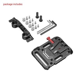 3016 V Mount Batterij Plaat met Dubbele 15mm Staafklem