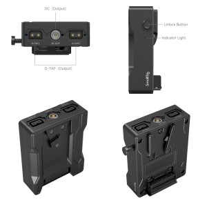 3898 V Mount Battery Plate Adapter for RED V RAPTOR