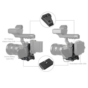 SmallRig 4064, Sistem Montare Baterii V-Mount