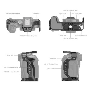 4212 Cage for Canon EOS R8