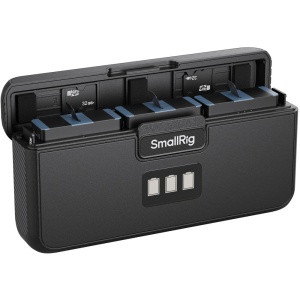 SmallRig 4565, Kit 3 baterii + Husa de incarcare pentru GoPro HERO9  HERO10  HERO11  HERO12