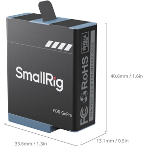 SmallRig 4960, Kit 2 acumulatori pentru GoPro HERO9 / HERO10 / HERO11 / HERO12