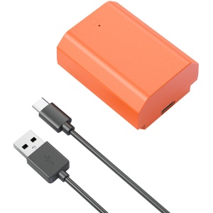 SmallRig 4969, Acumulator NP-FZ100 - 2400mAh pentru Sony, Orange