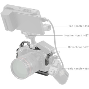 SmallRig 4977 HawkLock, Cage pentru Canon EOS R5 Mark II, cu eliberare rapida