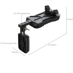 SmallRig 5153, Suport universal pentru umar cu clema duala pentru tija de 15mm
