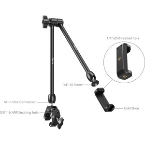 SmallRig 5624, Kit Brat articulat cu clema tip crab si clema pentru telefon