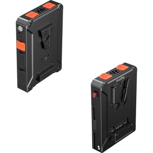 Placa adaptor inteligenta pentru baterii V-Mount SmallRig 5653 cu afisaj digital si porturi de intrare iesire D-Tap si BP