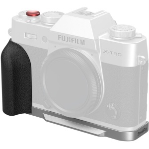 SmallRig 5664 Silver, Placuta L cu maner din silicon pentru FUJIFILM X-T30 / X-T30 II / X-T30 III