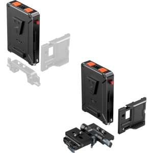 Placa adaptor inteligenta pentru baterii V-Mount SmallRig 5899 cu porturi D-Tap si ecran digital