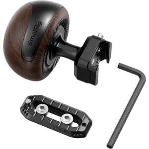 Maner lateral din lemn SmallRig 5927 HawkLock H21 Quick Release mini montat pe cusca camera video