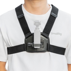 Suport de piept SmallRig 6050 Chest Mount pentru DJI Osmo Pocket 4 si Osmo Pocket 3 montat pe utilizator