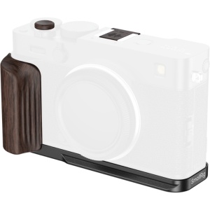 SmallRig 6237 Placă de montare în formă de L cu mâner din lemn pentru FUJIFILM X-E5 (abanos, negru)