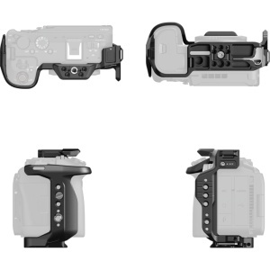 Cage SmallRig 6372 cu sistem quick release HawkLock montat pe camera Canon EOS R6 V