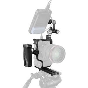 Kit cage video vertical SmallRig 6382 HawkLock pentru Canon EOS R6 V cu maner lateral si brat magic