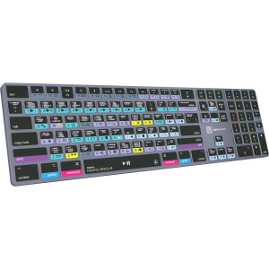 Tastatura LogicKeyboard TITAN pentru DaVinci Resolve, wireless, iluminata, Mac
