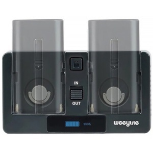 Weeylite WB-2, Suport Baterie cu Adaptor NP-F pentru 2 acumulatori