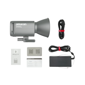 Amaran 300c Gri - Lampa LED RGB, 2500-7500K, cu geanta de transport