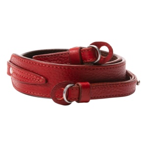 Artisan & Artist ACAM 284 RED, Curea din piele italiana, ajustabila 90, 102.5 si 115 cm