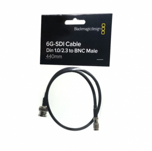 Blackmagic Design DIN 1.0/2.3 la BNC Male Adapter Cable, 44 cm