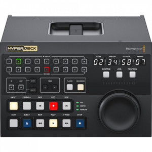 Consola de control broadcast Blackmagic Design HyperDeck Extreme Control cu roata jog shuttle si afisaj LED pentru timecode
