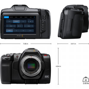 Camera digitala de film cinematografic Blackmagic Design Pocket Cinema Camera 6K G2 cu montura activa EF si senzor Super 35 HDR