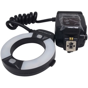 Blitz Macro Ring Meike MK-14EXT TTL pentru Nikon, i-TTL, GN 14m