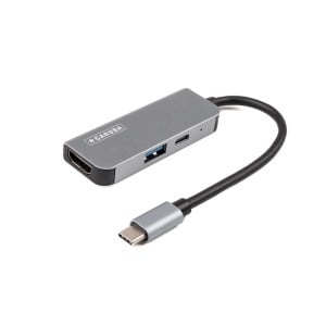 Caruba CUSB 7, Hub USB 3-in-1, 1x USB A 3.0 + 1x HDMI 4K/30Hz