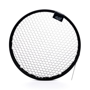 Caruba RB 99, Kit reflector 18 cm cu 4 grid-uri (10°, 20°, 30°, 40°), Montura Bowens