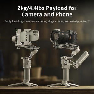 DJI RS 4 Mini, Stabilizator gimbal profesional pentru camere mirrorless si smartphone-uri