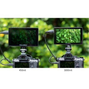 FeelWorld LUT5, Monitor Touchscreen On-Camera de 5 inch, 3D LUT, 3000nits, Full HD HDMI