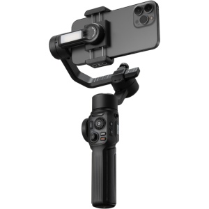 Gimbal Smartphone Zhiyun Smooth 5S Negru - Stabilizare Profesionala 3 Axe, Lumina LED incorporata