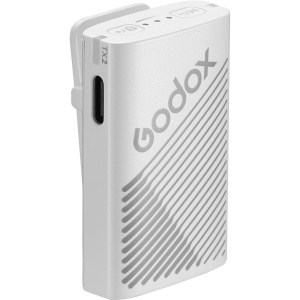 Godox Cube-C Kit2, Sistem Microfon Wireless Mini Alb, 2 Persoane, 2.4 GHz