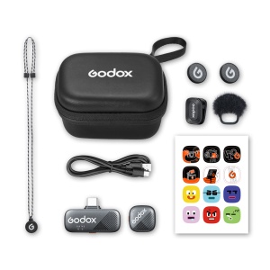 Godox Cube-SC Kit1, Sistem microfon wireless 2.4 GHz, USB-C