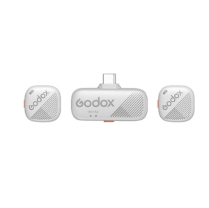 Godox Cube-SC Kit2 Alb, Sistem microfon wireless 2.4 GHz, USB-C