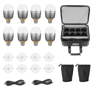 Godox KNOWLED C10R K8B Kit 8 Becuri LED RGBWW
