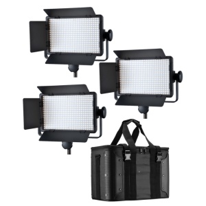 Godox LED500W Kit 3 Lămpi LED Daylight, cu voleți
